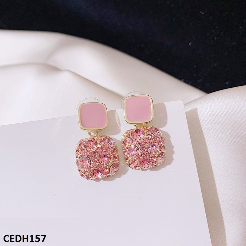 CEDH157 SIQ Traditional Teardrop Ear Earrings Pair - CEDH