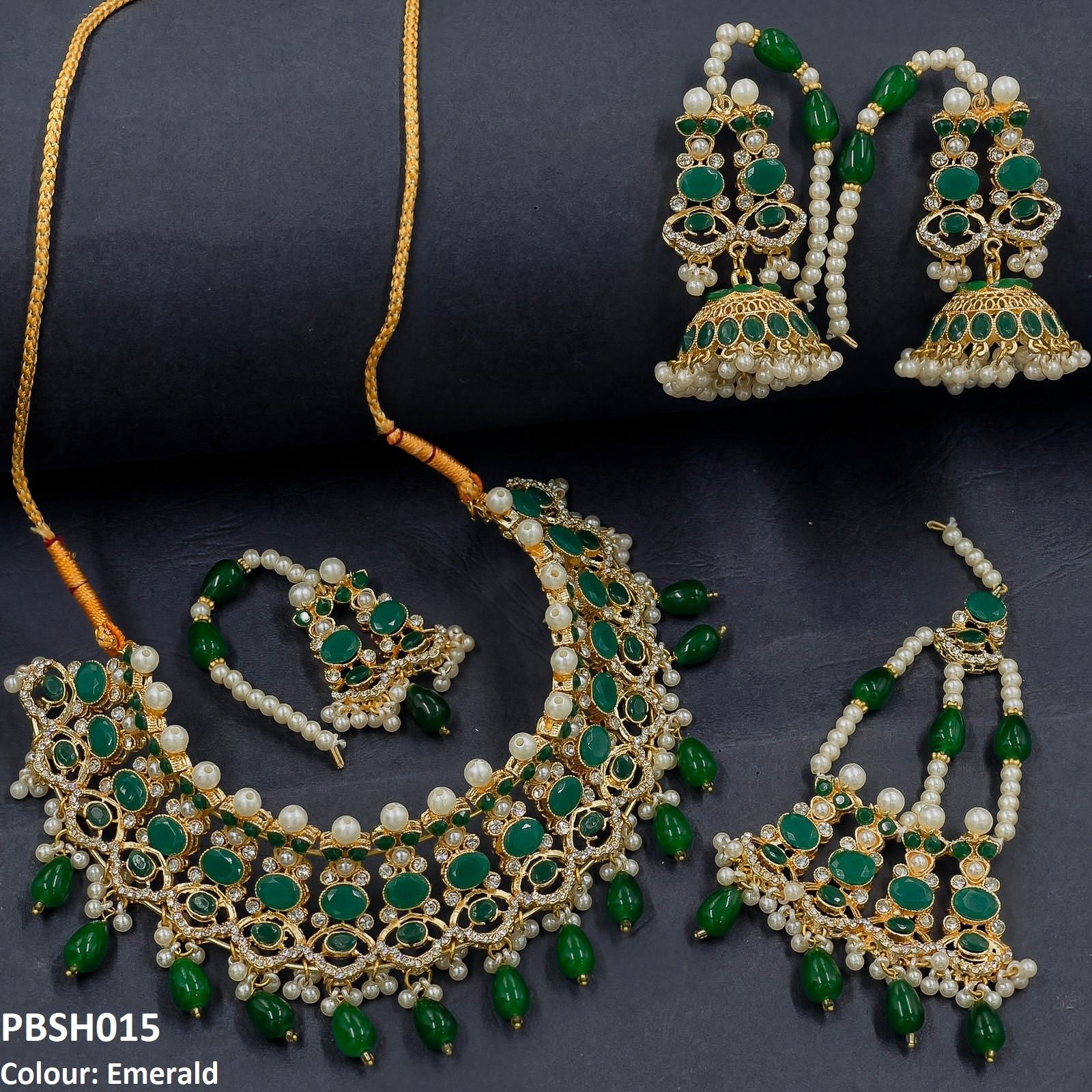 PBSH015 SDQ Bridal Necklace Set - PBSH