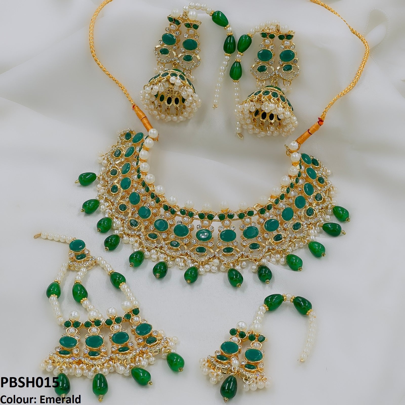 PBSH015 SDQ Bridal Necklace Set - PBSH