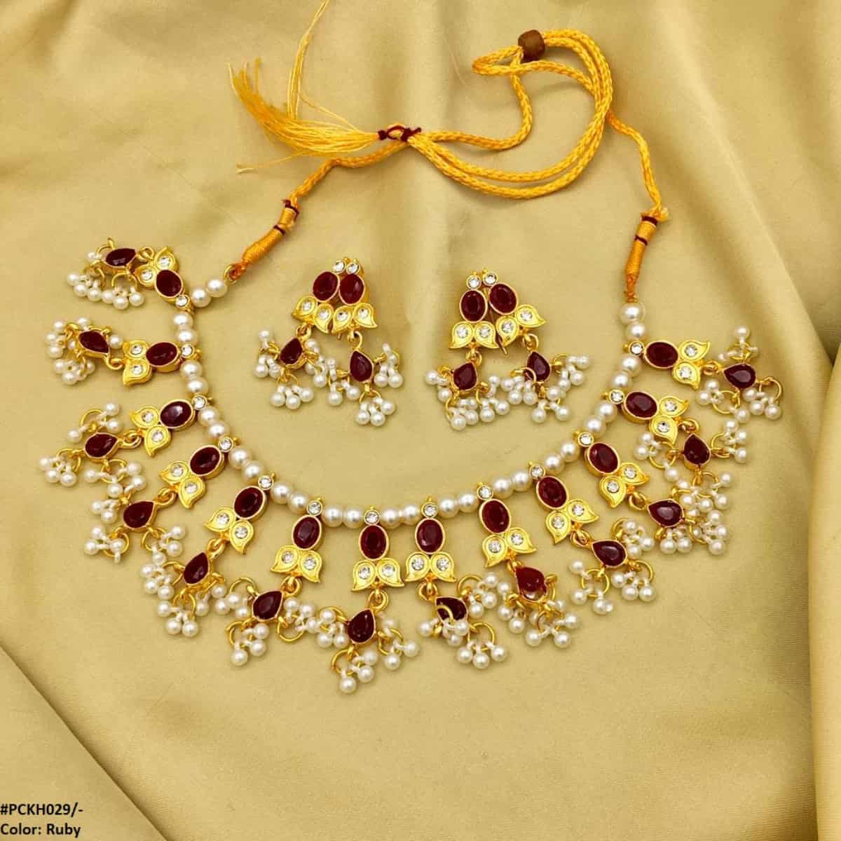 PNSH029 SDQ Beza/Saru Collar Necklace Set - PNSH