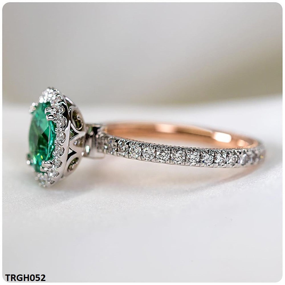 TRGH052 CSH Greenish Round Ring - TRGH